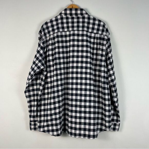 Carhartt Rugged Flex Relaxed Fit Flannel Button Down Shirt Gingham Plaid Sz XL - Picture 7 of 12